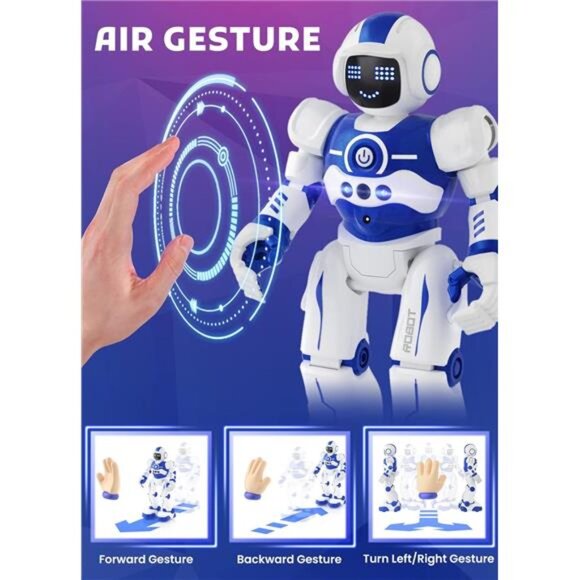 Robot Toys for Kids,Programmable Remote Control Smart Walking Dancing Robot Toy - Picture 3 of 8